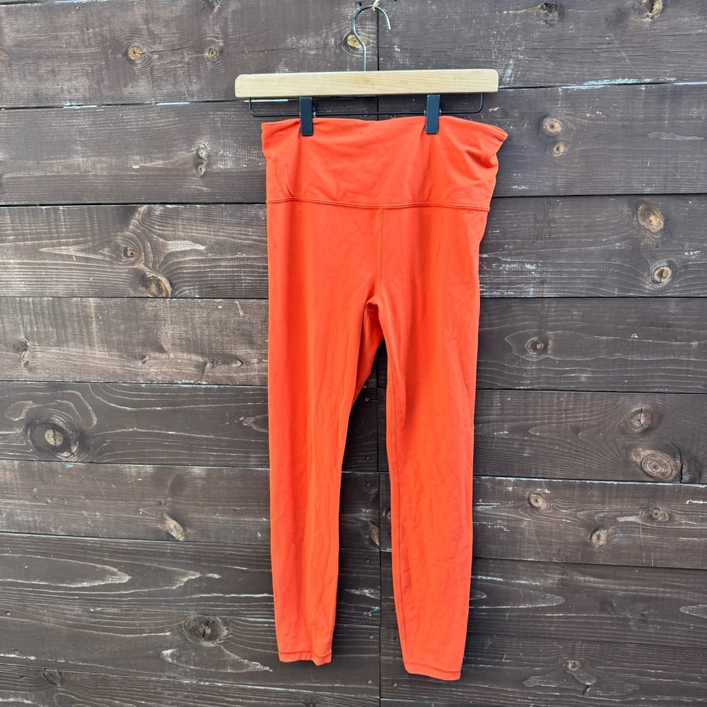 Athleta Orange Leggings Size Medium